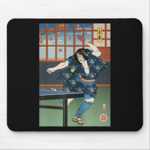 Alfombrilla De Ratón Samurai Play Mesa de tenis Ping Pong Ukiyoe