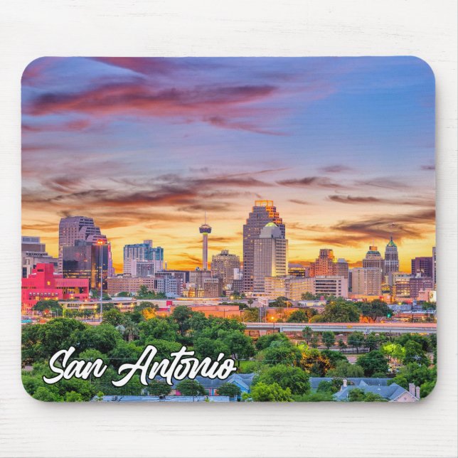 Alfombrilla De Ratón San Antonio, Texas, Estados Unidos (Frente)