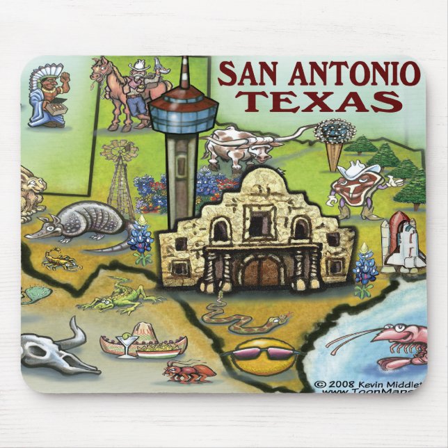 Alfombrilla De Ratón San Antonio TX (Frente)
