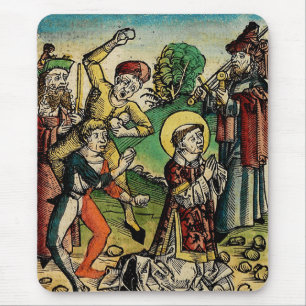 Alfombrilla De Ratón San Esteban el Protomártir Iconografía de Arte Fin