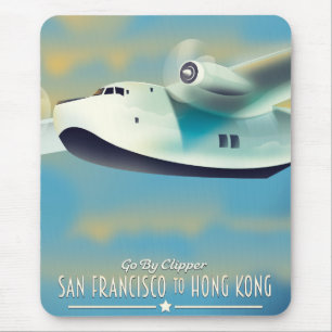 Alfombrilla De Ratón San Francisco a Hong Kong por clipper