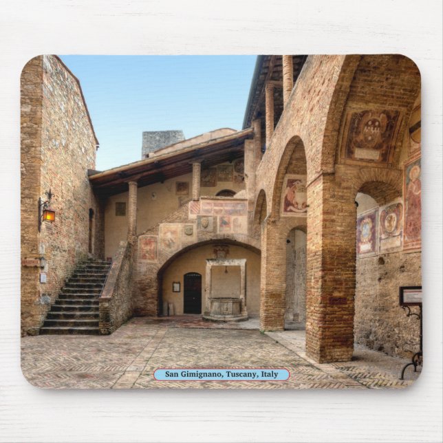 Alfombrilla De Ratón San Gimignano, Toscana, Italia (Frente)