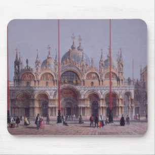 Alfombrilla De Ratón San Marco, Venecia, grabada por Brizeghel (litho)
