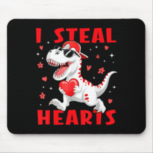 Alfombrilla De Ratón San Valentín Roba Corazones T-rex Dinosaurio Niño 