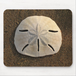 Alfombrilla De Ratón Sand Dollar Sea Shell Sand Beach Mousepad