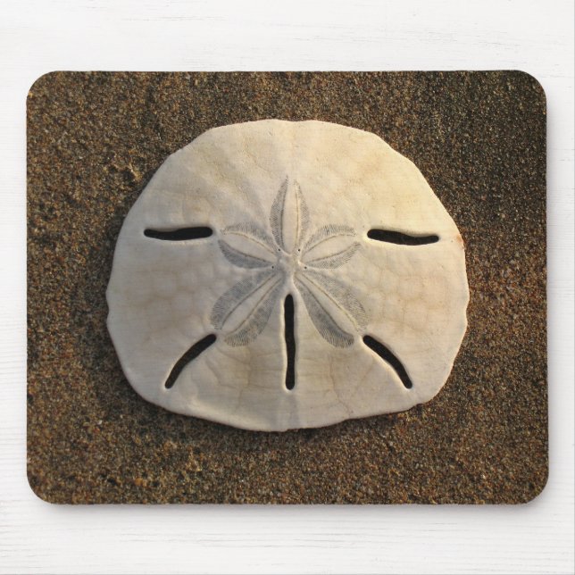 Alfombrilla De Ratón Sand Dollar Sea Shell Sand Beach Mousepad (Frente)