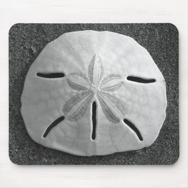 Alfombrilla De Ratón Sand Dollar Seashell Sand Beach Mousepad (Frente)