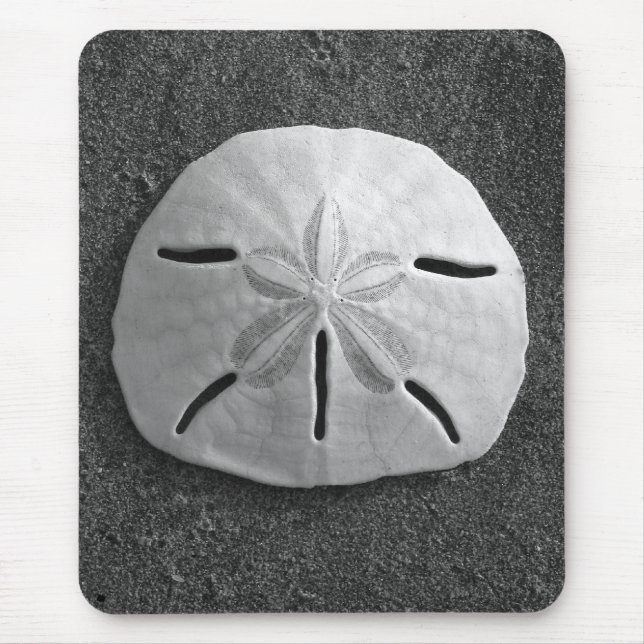 Alfombrilla De Ratón Sand Dollar Seashell Sand Beach Mousepad (Frente)
