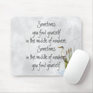 Alfombrilla De Ratón Sandhill Crane Con Cita