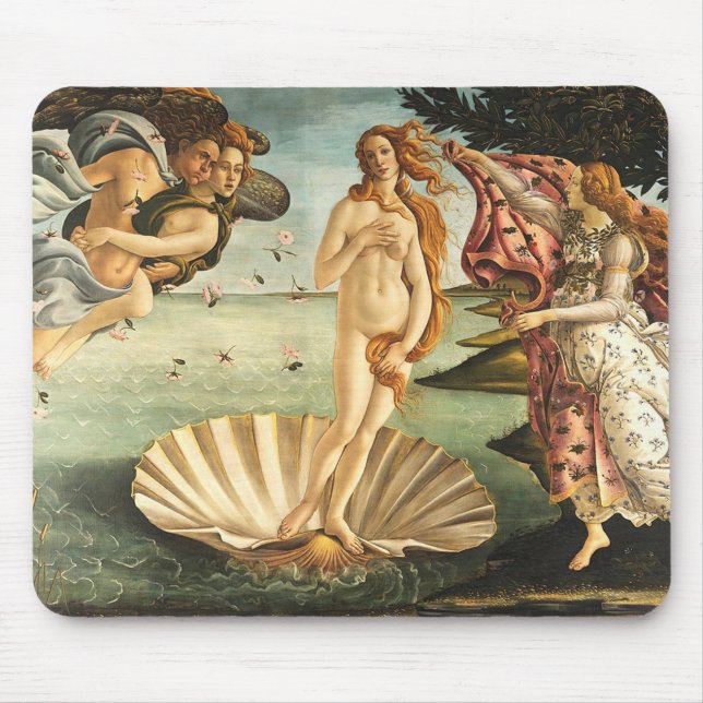 Alfombrilla De Ratón Sandro Botticelli Nacimiento De Venus (Frente)