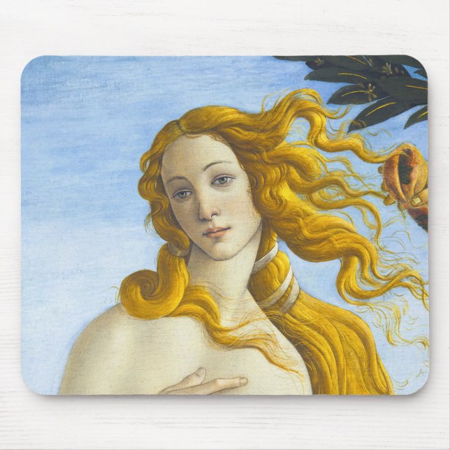 Alfombrilla De Ratón Sandro Botticelli - Nacimiento de Venus Close-up (Frente)
