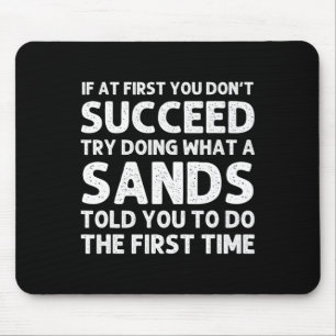 Alfombrilla De Ratón Sands Funny Surname Family Tree Birday Reunion I