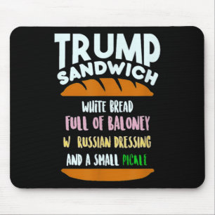 Alfombrilla De Ratón Sándwich Trump Pequeño Pepino Sarcasmo Político