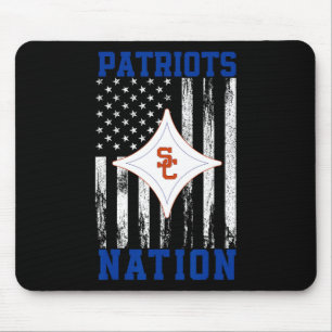 Alfombrilla De Ratón Sandy Creek Patriots Logo Nation Hs
