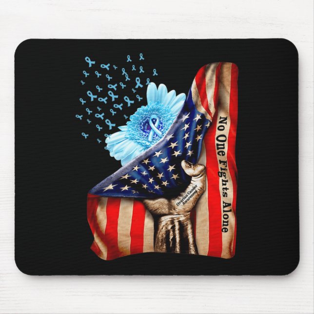 Alfombrilla De Ratón Sangre Dentro De Mi Bandera Cáncer De Ovario Sensi (Frente)