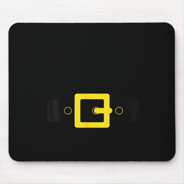 Alfombrilla De Ratón Santa Belt Suit Funny Cute Halloween Christmas Cos (Frente)