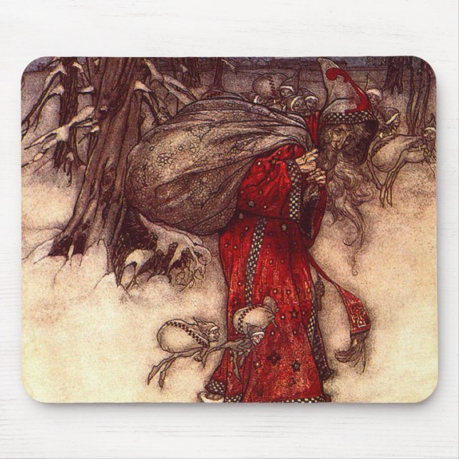 Alfombrilla De Ratón Santa Claus Arthur Rackham (Frente)