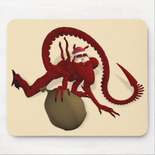 Alfombrilla De Ratón Santa Claus desde el espacio exterior