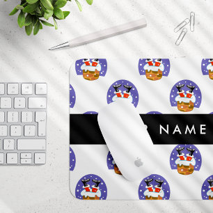 Alfombrilla De Ratón Santa Claus En Chimney, Nieve, Navidades, Año Nuev