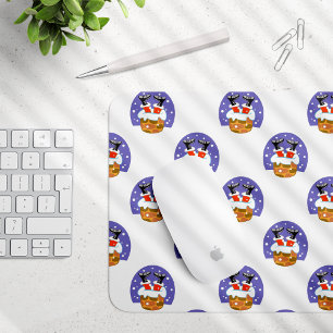 Alfombrilla De Ratón Santa Claus En Chimney, Nieve, Navidades, Año Nuev