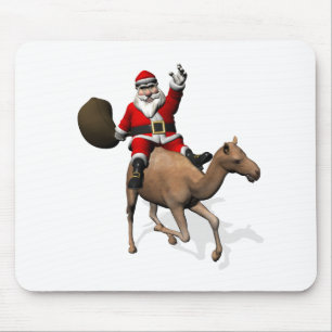 Alfombrilla De Ratón Santa Claus Riding A Camel