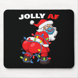 Alfombrilla De Ratón Santa Claus Twerk en Máscara Gatland Alegre en Nav