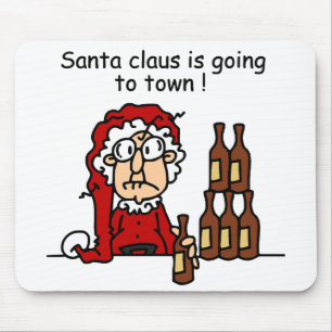 Alfombrilla De Ratón Santa Claus va a la ciudad