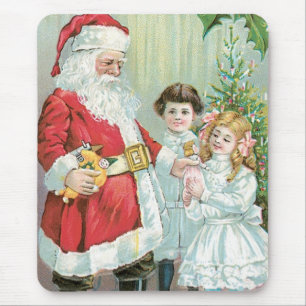 Alfombrilla De Ratón Santa con niños
