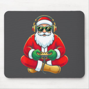 Alfombrilla De Ratón Santa de videojuegos Navidad Jugador Chico Fiesta