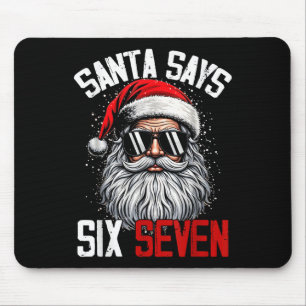 Alfombrilla De Ratón Santa Dice Seis Siete 67 Gen Z Alpha Meme Slang Ch
