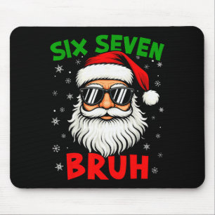 Alfombrilla De Ratón Santa Dice Seis Siete 6 7 Gen Z Alpha Meme Bruh Na