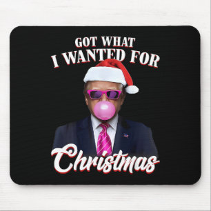 Alfombrilla De Ratón Santa divertido Trump chicle Me salió con lo que q