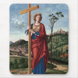 Alfombrilla De Ratón Santa Elena con la Vera Cruz Arte Sagrado