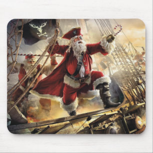 Alfombrilla De Ratón santa es una pirata