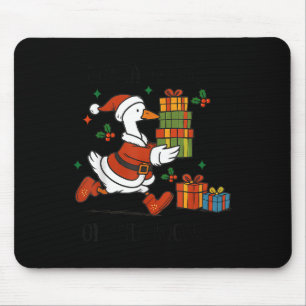Alfombrilla De Ratón Santa Ganso Suelto Feliz Navidad de Goosemas