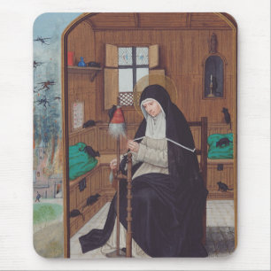 Alfombrilla De Ratón Santa Gertrudis de Helfta por Simon Bening