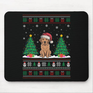 Alfombrilla De Ratón Santa Hat Labrador Perro Árbol de Navidad se ilumi