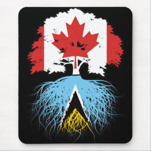 Alfombrilla De Ratón Santa Lucía San Luciano Canadiense Canadá Raíz del