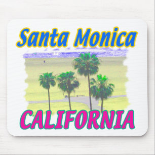 Alfombrilla De Ratón Santa Mónica California Palm & Beach Mouthpads