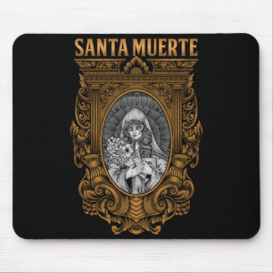 Alfombrilla De Ratón Santa Muerte Mexicana Diosa Femenina Calavera de A