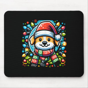 Alfombrilla De Ratón Santa Paws Cute Navidades Diseño Perro para Animal