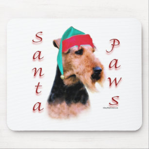 Alfombrilla De Ratón Santa Paws de Welsh Terrier