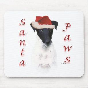 Alfombrilla De Ratón Santa Paws Smooth Fox Terrier