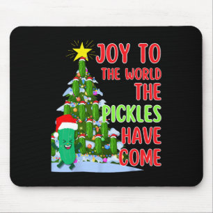 Alfombrilla De Ratón Santa Pickle Christmas Tree Lights Fun Pickle Rega