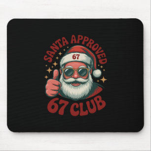 Alfombrilla De Ratón Santa Retro Aprobado 67 - Clic Navidad 67 Meme
