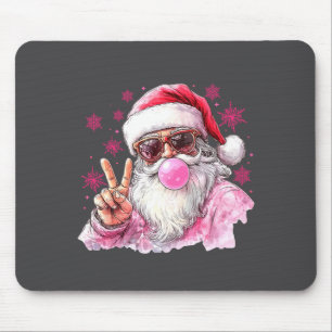 Alfombrilla De Ratón Santa Retro Vintage Christmas Bubble Gum Nk Sungle