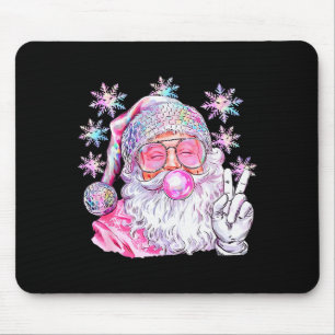 Alfombrilla De Ratón Santa Retro Vintage Navidad Nk Sungles Burbuja Gu