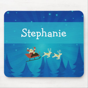 Alfombrilla De Ratón Santa Winter Scene Mousepad