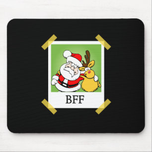 Alfombrilla De Ratón Santa y reno BFF