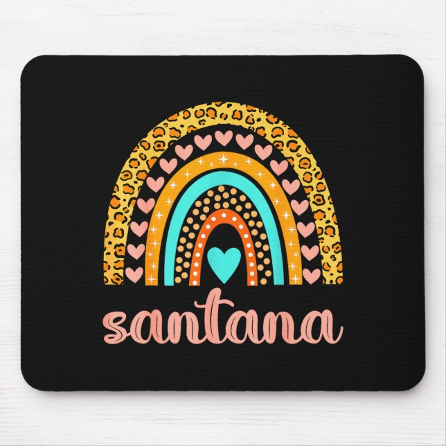 Alfombrilla De Ratón Santana Santana Name Birthday Shirt Gift  (Frente)